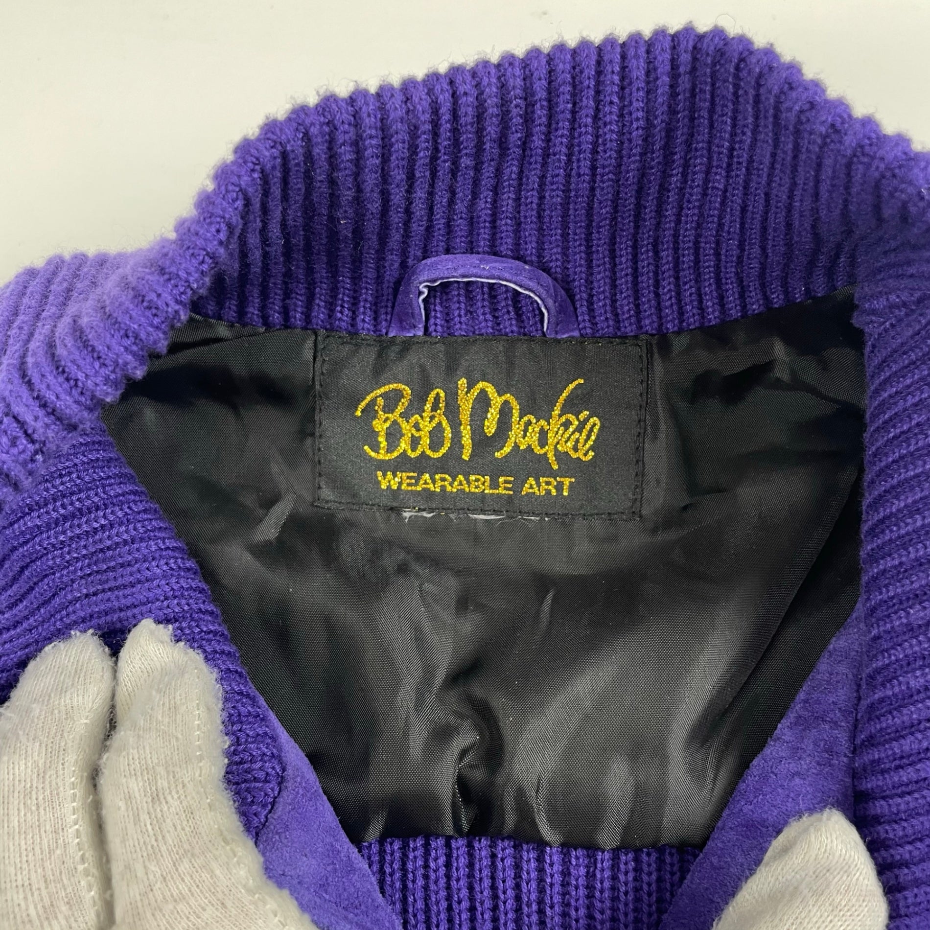 VINTAGE / 〈Bob Mackie〉スウェード×ニットジャケット