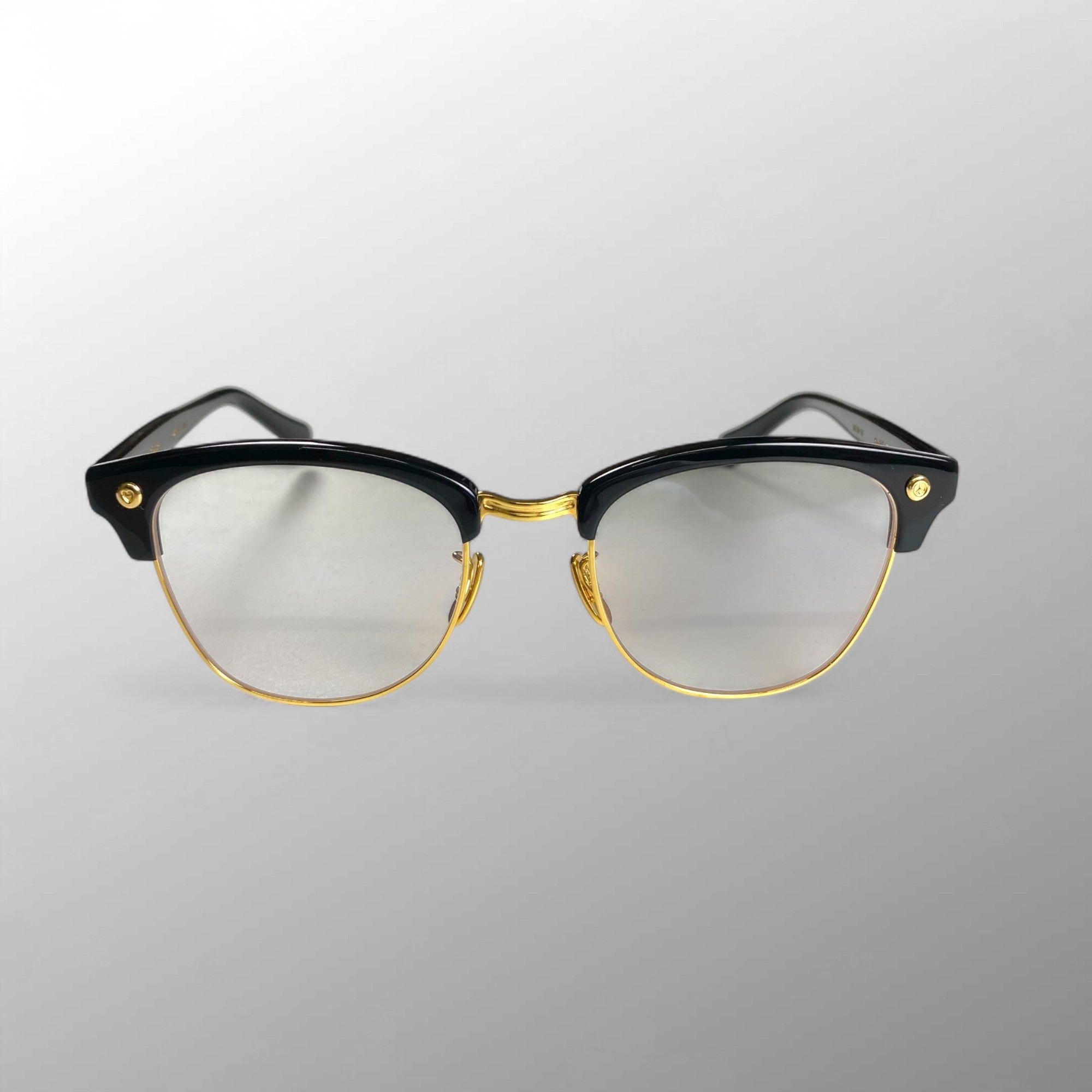 【極美品】　Porter classic × 金子眼鏡 / サーモント型 Smith Rivet Collection 度なしクリアレンズ K18リベット 参考定価：75,000+tax