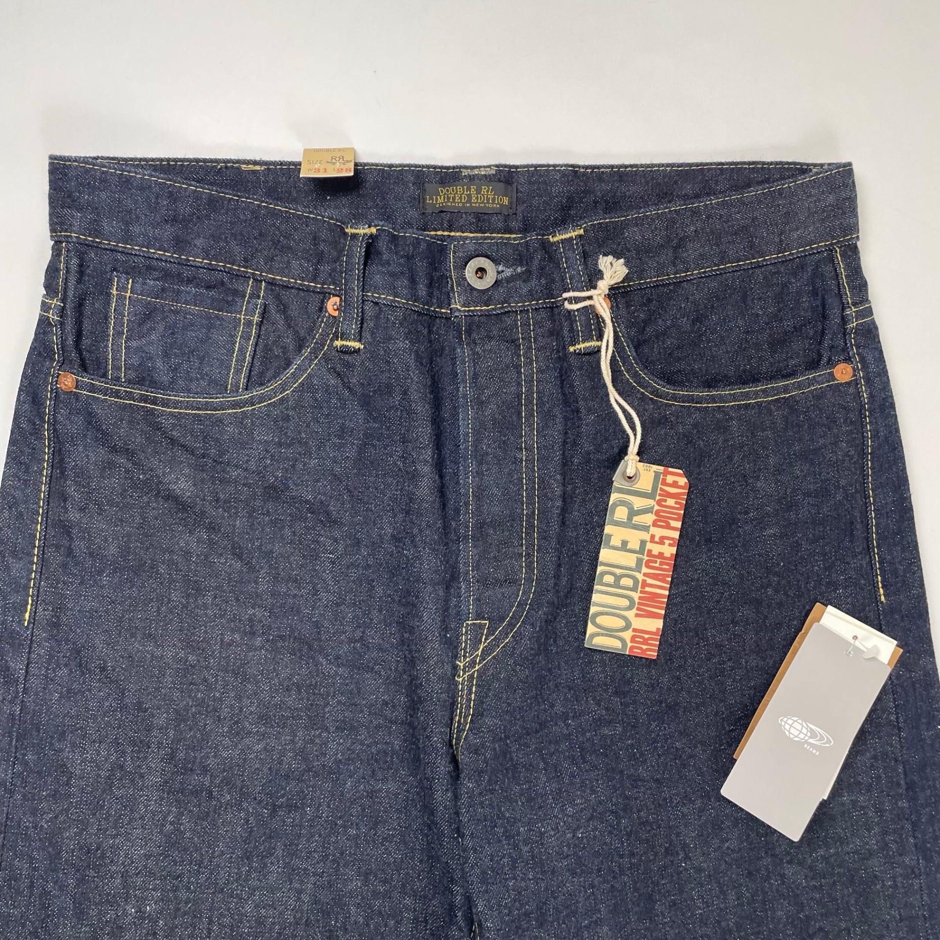 RRL × BEAMS PLUS / 1944 VINTAGE 5POCKET JEANS R254 SIZE:31×28