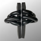 【箱・布袋付】 YUME YUME ユメユメ / TYRE SLIDE パイプサンダル ブラック 参考定価：21,000+tax SIZE:EU37(22.5-23cm程度)