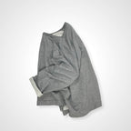WELLDER ウェルダー / Flutter Tail Buck Side Tucked Crewneck グレー 参考定価：16,000+tax SIZE:3