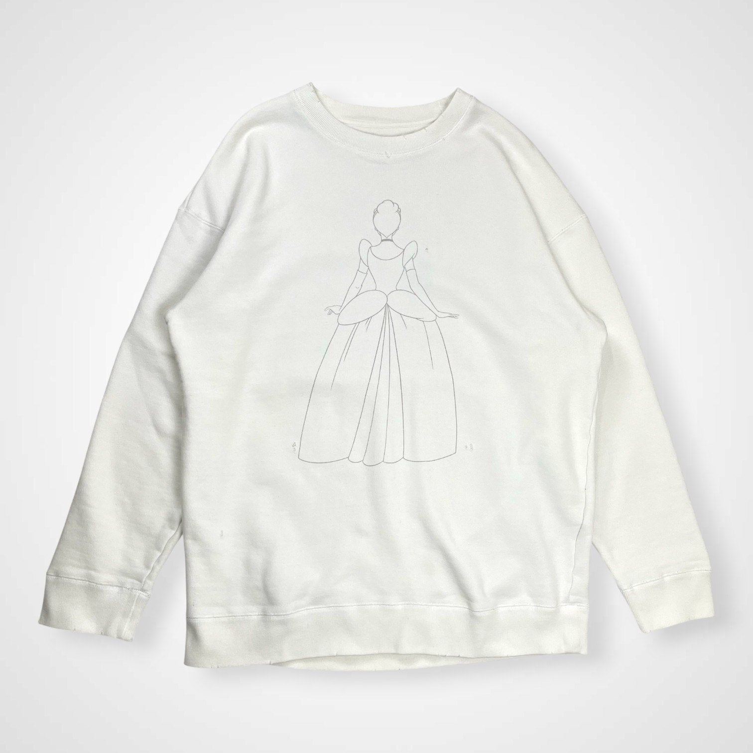 RON HERMAN × Disney ロンハーマン ディズニー / SWEAT PULL OVER "Cinderella" スウェット シンデレラ ホワイト SIZE:S