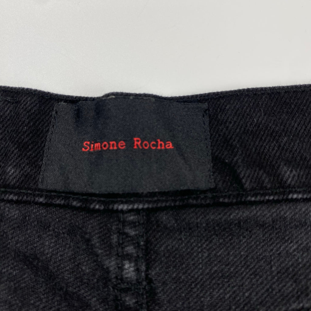 Simone Rocha シモーン ロシャ / Embellished Straight Workwear Denim ダブルニー デニム DOVER STREET取扱い 参考定価：110,000程度 SIZE：S