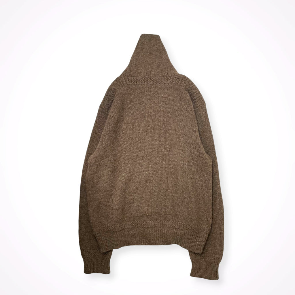 Polo by Ralph lauren / ユーロラルフ ラムウールショールカラーニット SIZE:XXL