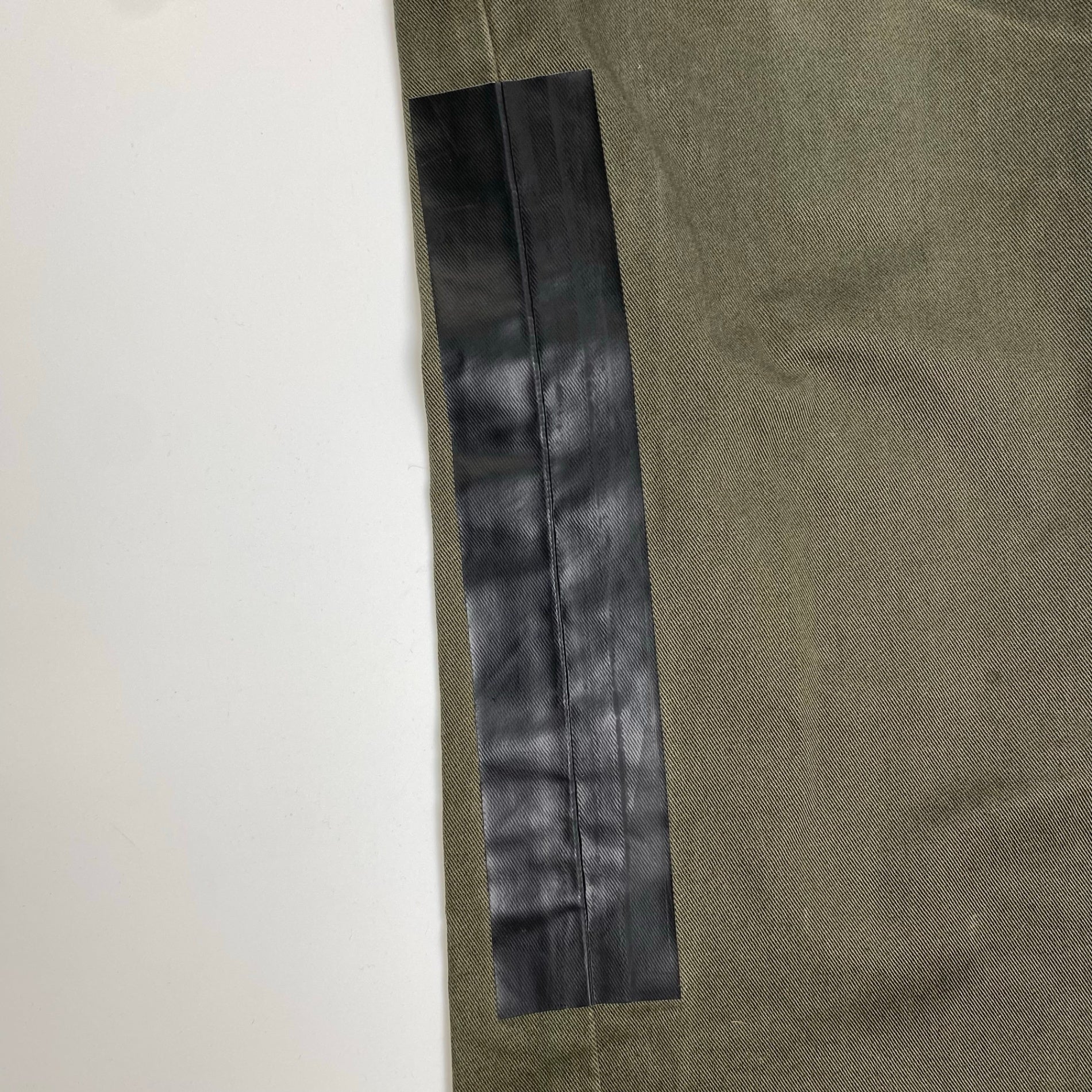 90s DOLCE＆GABBANA ドルチェアンドガッバーナ / テープデザイン パンツ カーキ×ブラック SIZE:46・12SLIM(M程度)