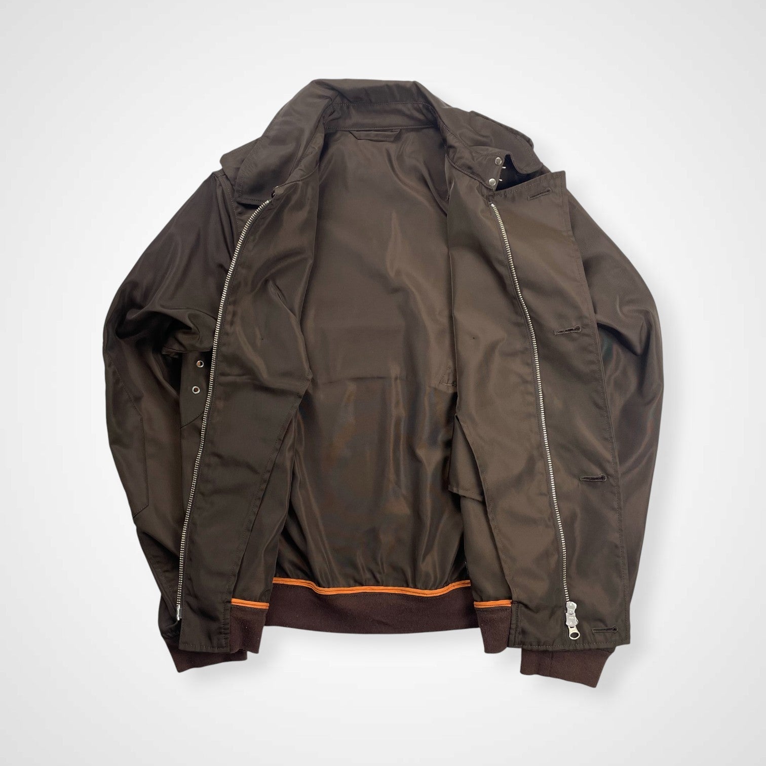 Old BEAMS International Gallery BEAMS オールドビームス インターナショナルギャラリー ビームス / ショートトレンチブルゾン ブラウン 参考定価：60,000程度 SIZE：48