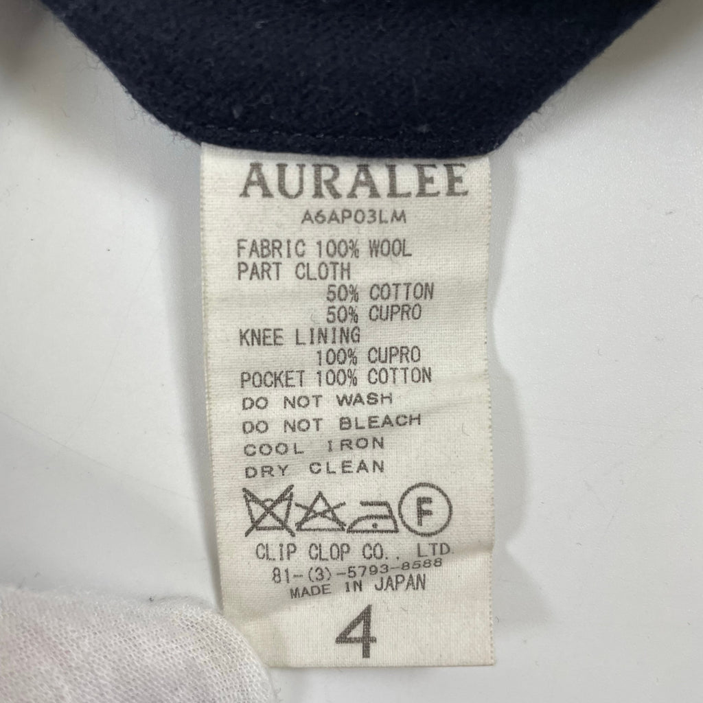 AURALEE / LIGHT MELTON WIDE SLACKS 参考定価：38,000+tax SIZE:4
