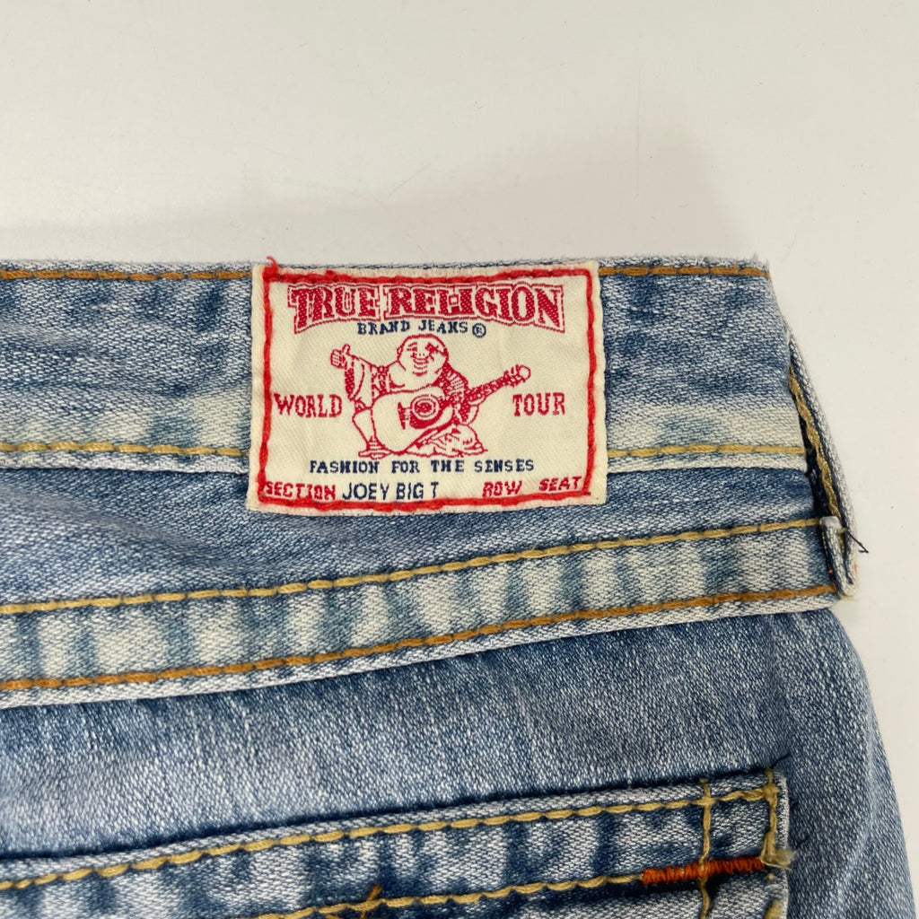 TRUE RELIGION / USA製 JOEY BIG T ダメージ加工フレアデニムパンツ SIZE:28