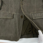 EMPORIO ARMANI エンポリオ アルマーニ / アーカイブ ラムレザースウェードジャケット SIZE:48