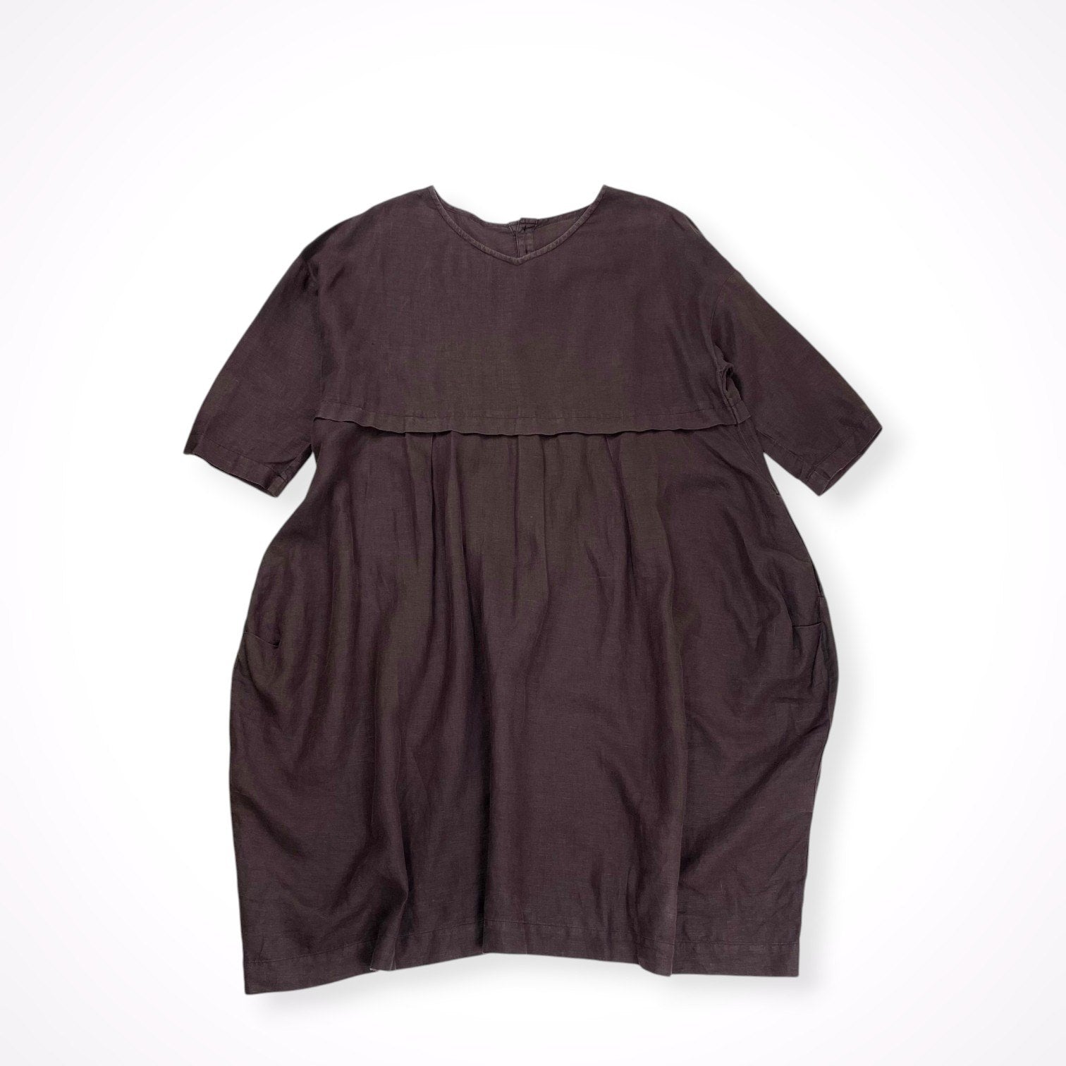 nest robe ネストローブ / 切替リネンワンピース 参考定価：35,000程度 SIZE：FREE