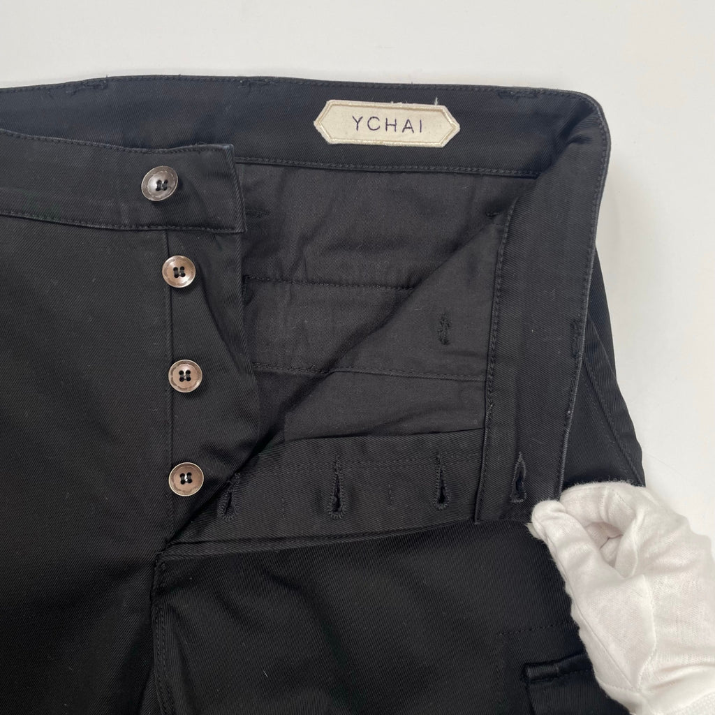 YCHAI イカイ / ROBUSTOコットンギャバカーゴ ブラック 参考定価：32,000+tax SIZE:30