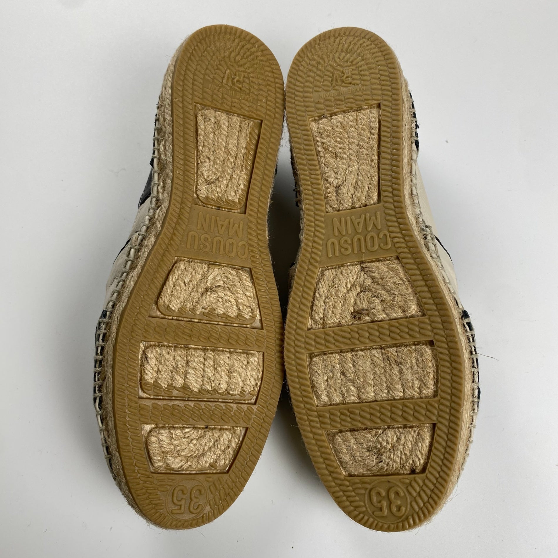 collection PRIVEE? コレクション プリヴェ / レザー ボーダー エスパドリーユ H.P FRANCE取扱い 参考定価：30,000程度 SIZE：35