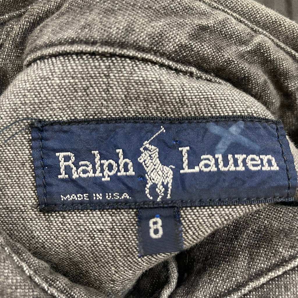 Ralph Lauren / USA製90sブラックデニムシャツ SIZE：8