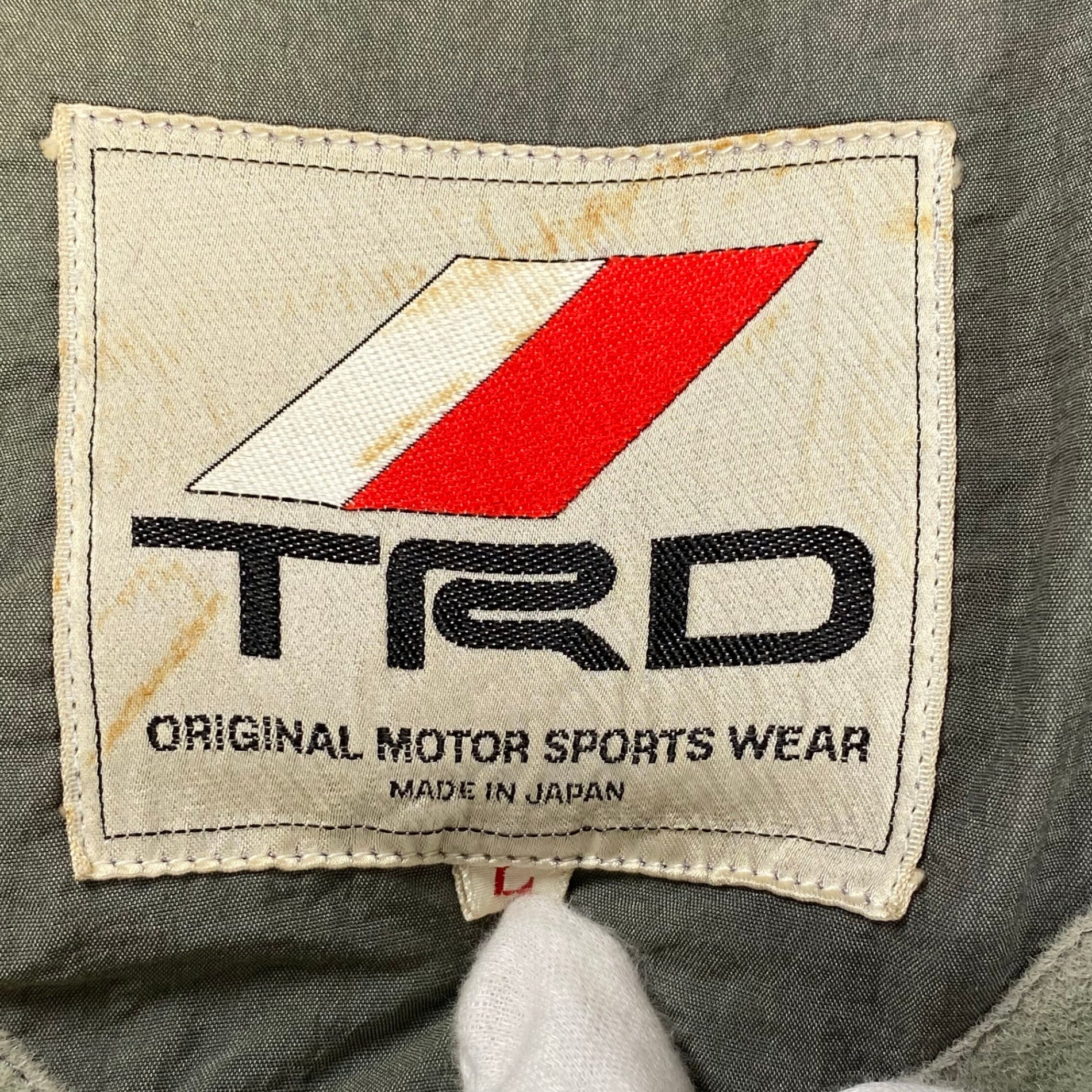TOYOTA MOTOR SPORT トヨタ / 90s ヴィンテージレーシングジャケット 中綿 当時物 SIZE：L