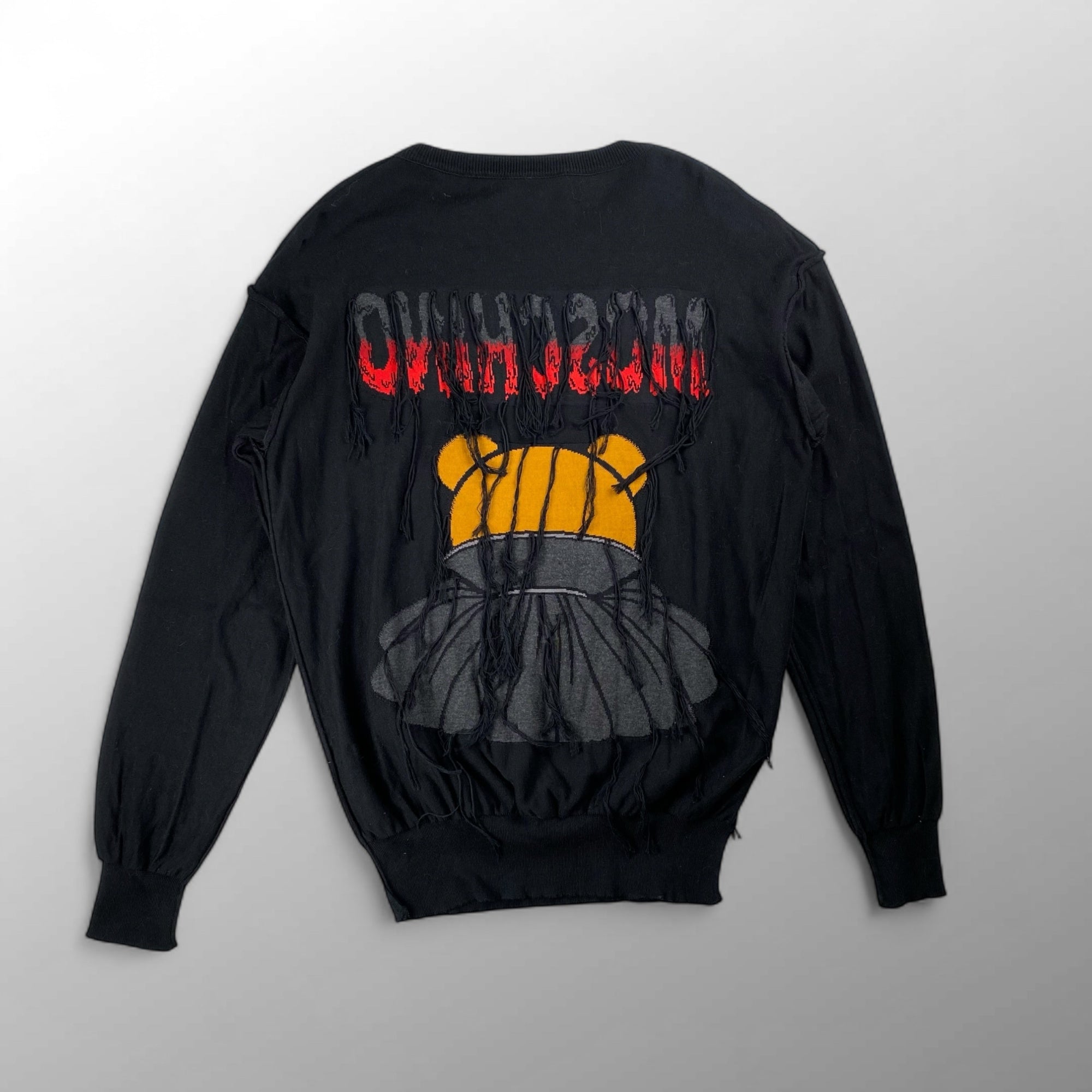 MOSCHINO COUTURE モスキーノ クチュール / ヴァンパイアベア フリンジニット イタリア製 ユニセックス SIZE：46（M程度）