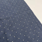 DRAKE'S ドレイクス / polka dot stall ウール×シルク ネイビー SIZE:167×44