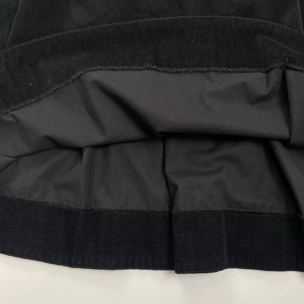 LE GLAZIK ル グラジック / 細畝コーデュロイスカート ブラック 参考定価：16,000+tax SIZE:36