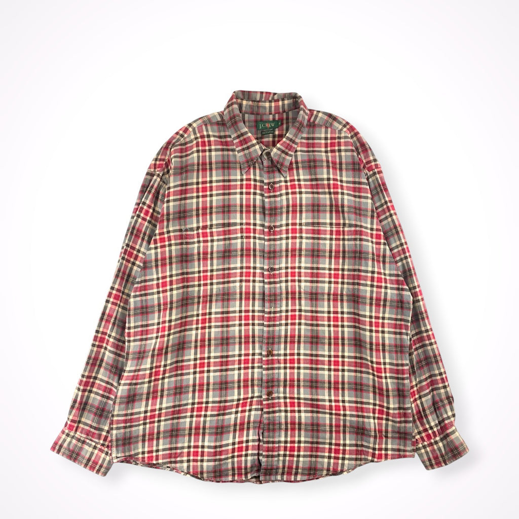 J.CREW / 90s香港製チェックシャツ SIZE：XL