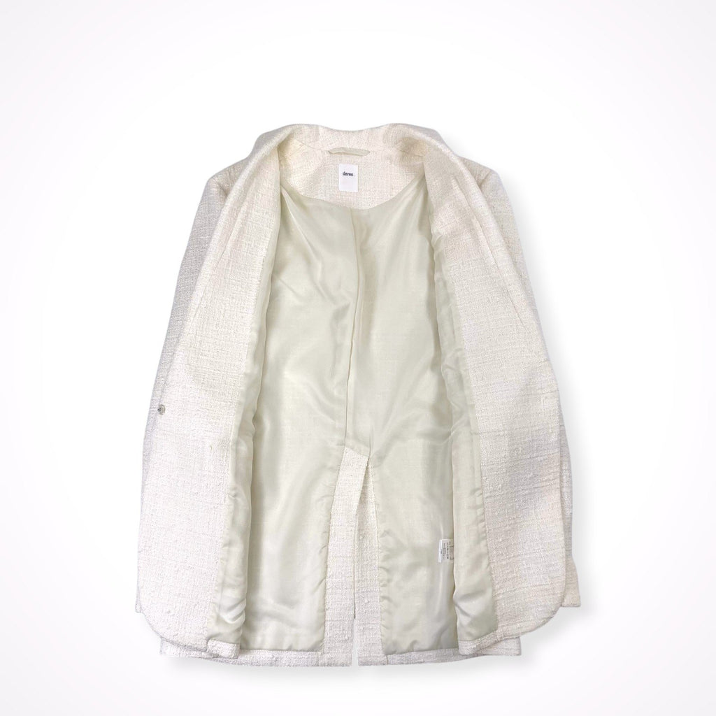 deres / シーンレスツイードジャケット 参考定価：45,000+tax SIZE：FREE