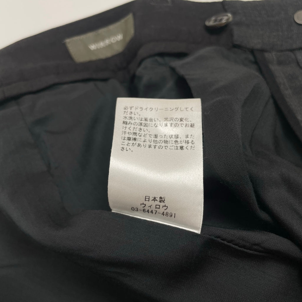 WIRROW / WOOL TROPICAL WIDE SLACKS 参考定価：34,000+tax SIZE:2
