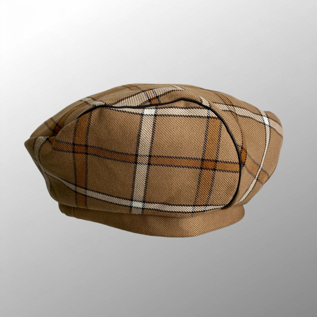 CA4LA カシラ / チェック柄 ベレー帽 参考定価：9,000程度 頭囲：58cm