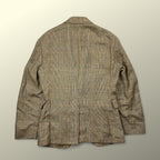 【HARITAGE ICON】 Polo by Ralph Lauren ポロ バイ ラルフローレン / リネン100％ 段返り ツイードジャケット 参考定価：150,000程度 SIZE:36S