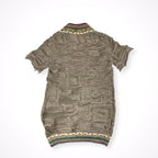 M.&KYOKO / Vネックニットチュニック 参考定価：30,000程度 SIZE:2
