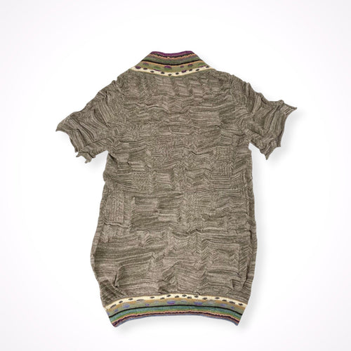 M.&KYOKO / Vネックニットチュニック 参考定価：30,000程度 SIZE:2