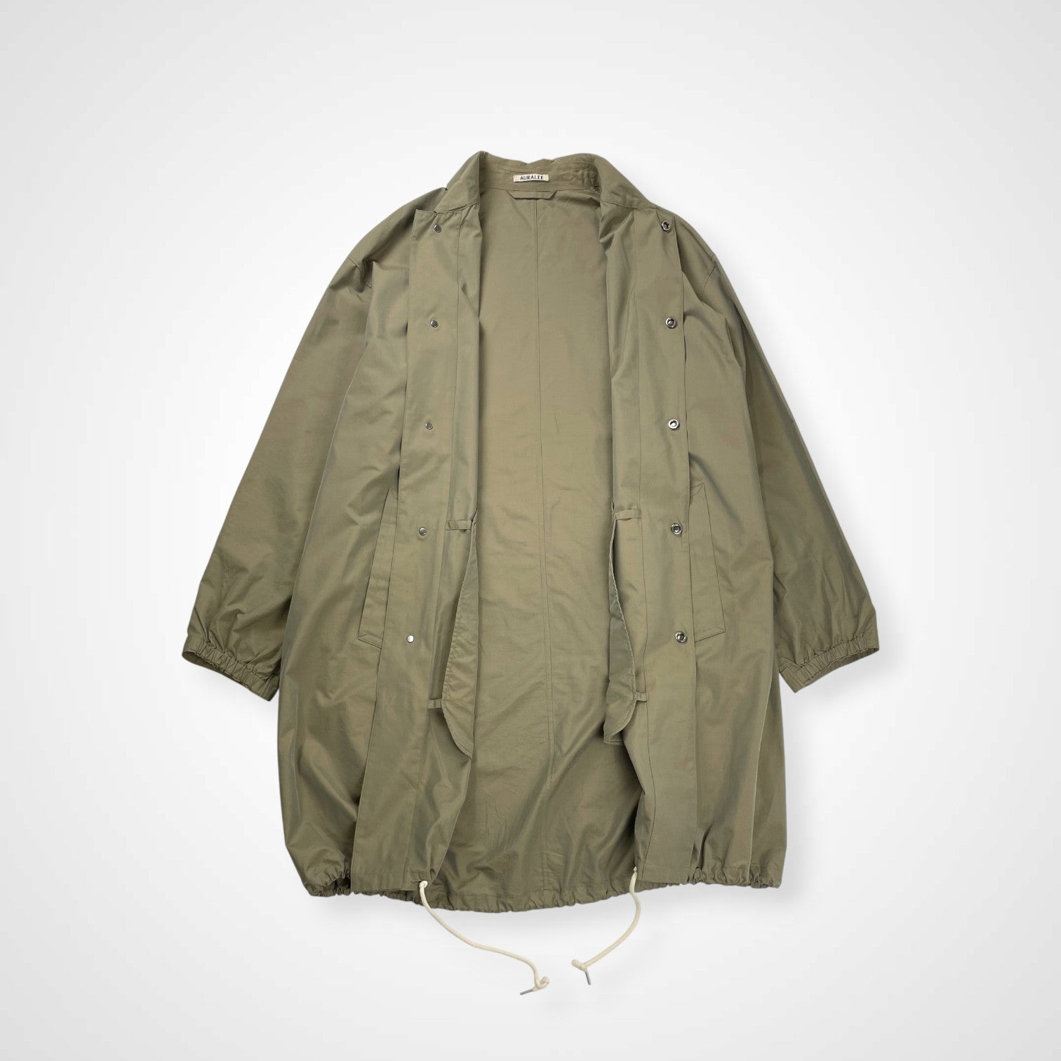 AURALEE オーラリー / FINX CHAMBRAY BIG SOUTEIN COLLAR COAT シャンブレーシャツコート 参考定価：56,000+tax SIZE:3