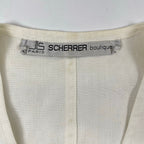 SCHERRER / ヴィンテージリネンベスト フランス製 参考定価：55,000程度