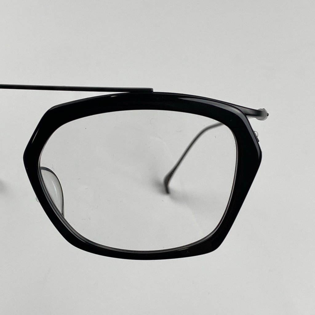 【極美品】 ISSEY MIYAKE × 金子眼鏡 / HEXAGON-S アイウェア 度なしクリアレンズ SIZE：52□17