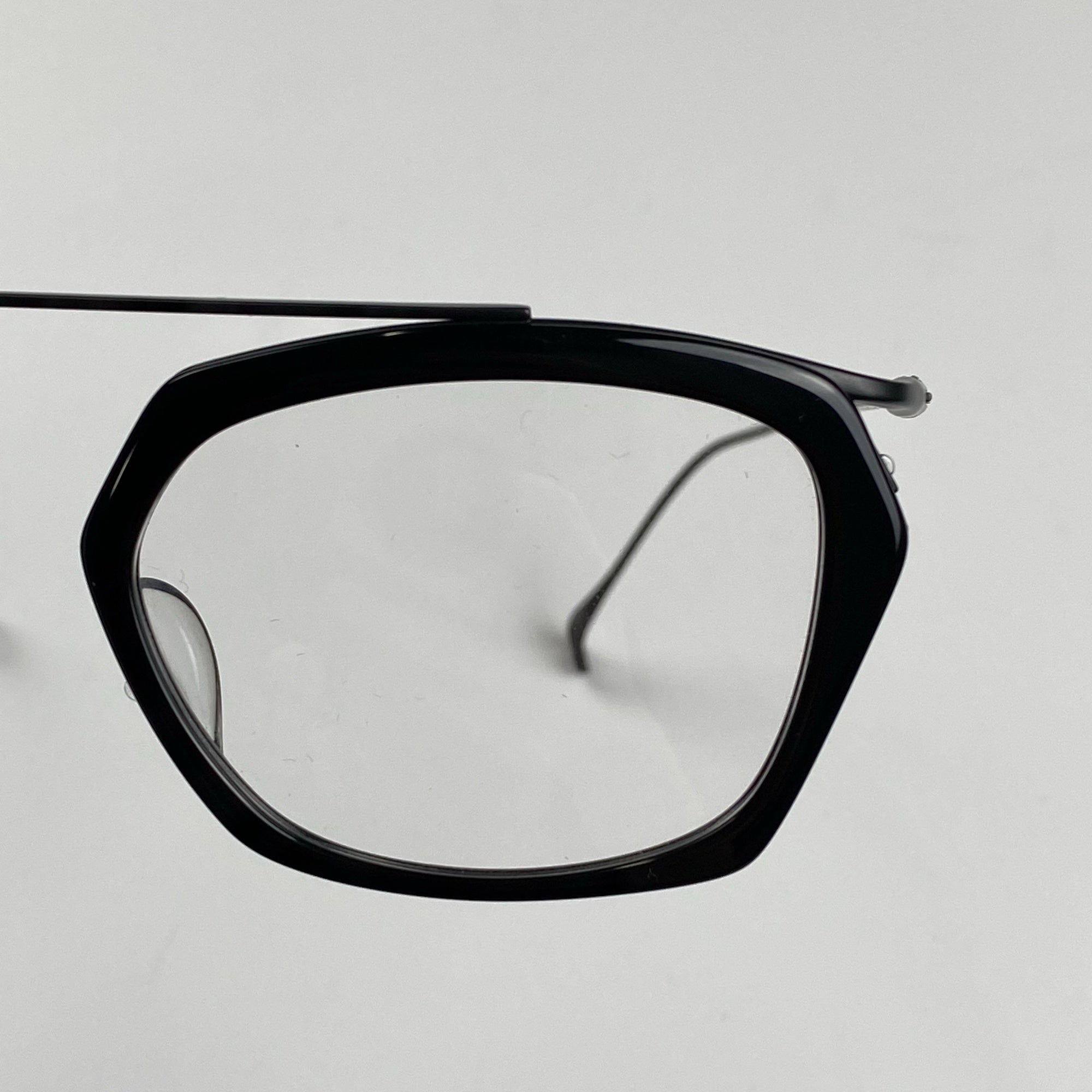 【極美品】 ISSEY MIYAKE × 金子眼鏡 / HEXAGON-S アイウェア 度なしクリアレンズ SIZE：52□17