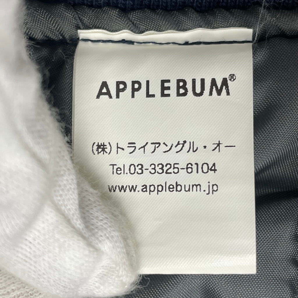 APPLEBUM × JAZZY SPORT アップルバム ジャジースポーツ / Stadium Jacket スタジアムジャケット ネイビー SIZE:M