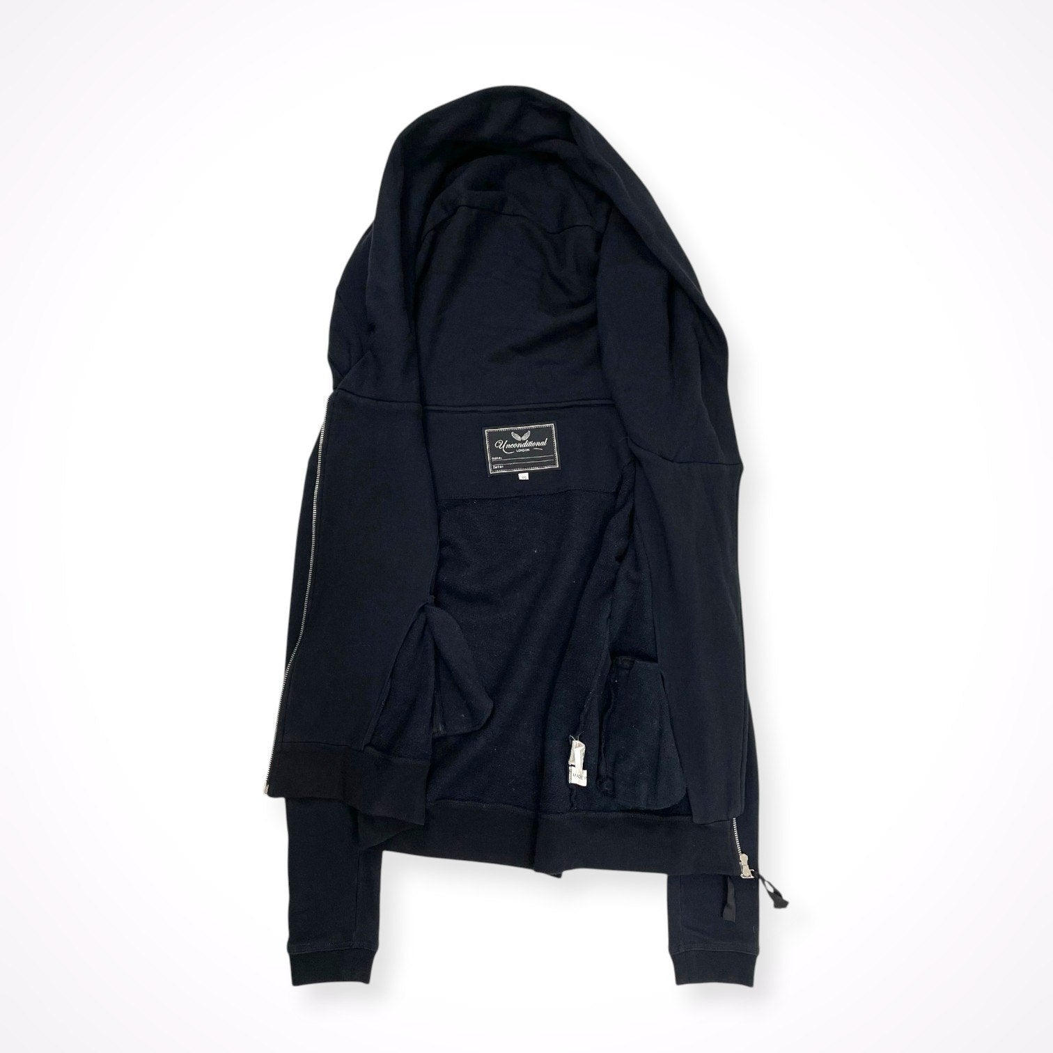 UNCONDITIONAL LONDON / ダークウェア ライダースビッグフーディ SIZE:XS