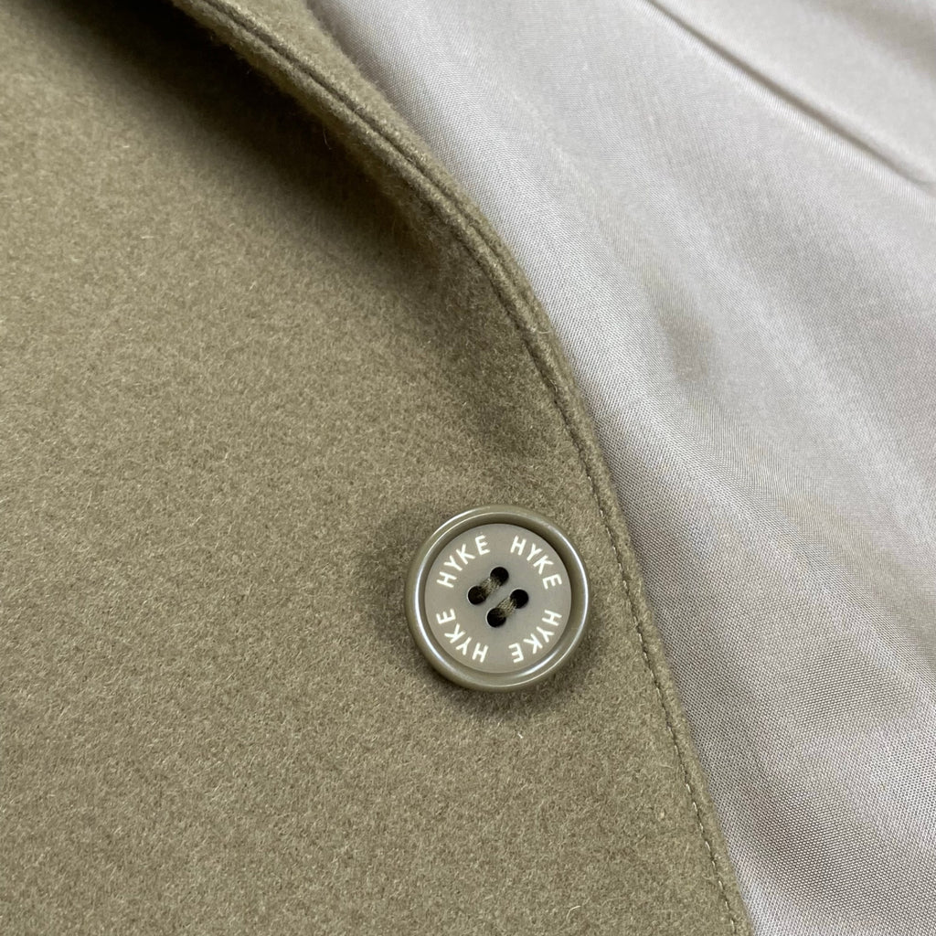 HYKE ハイク / ウールショップコート モスグリーン 参考定価：68,000+tax SIZE:2