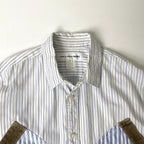 COMME des GARCONS SHIRT / 丸ポケストライプシャツ 参考定価：65,000程度 SIZE:S(M-L程度)