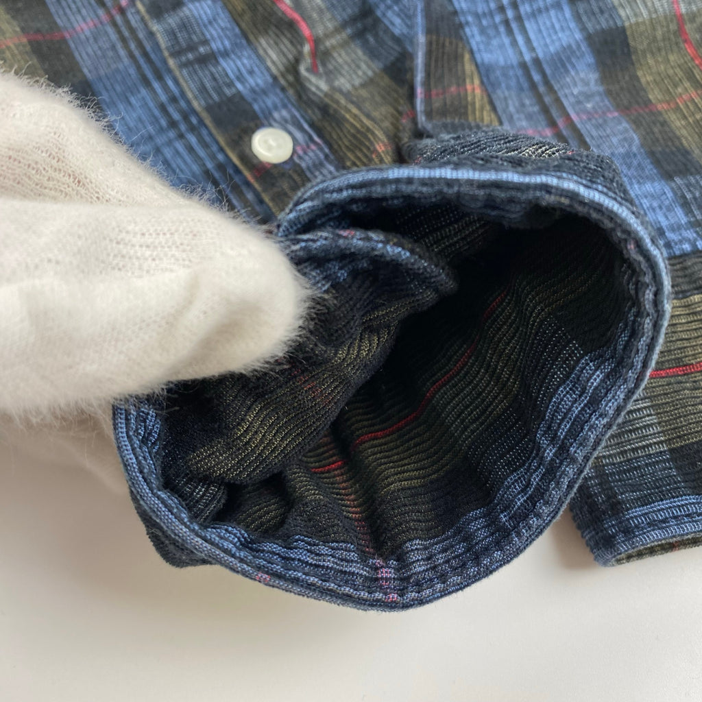 KENZO ケンゾー / タイガー刺繍 コーデュロイチェックシャツ SIZE：M