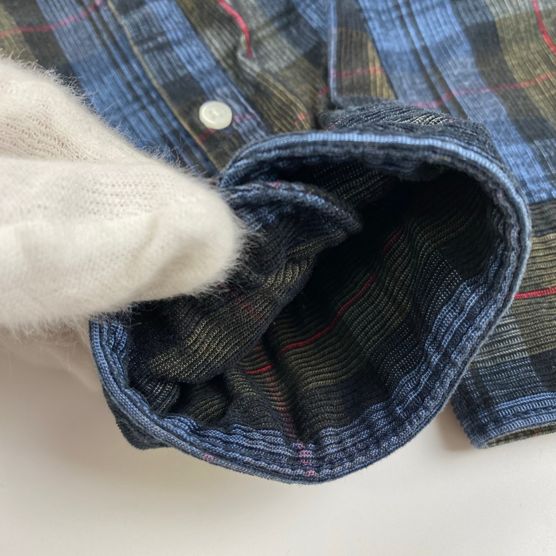 KENZO ケンゾー / タイガー刺繍 コーデュロイチェックシャツ SIZE：M