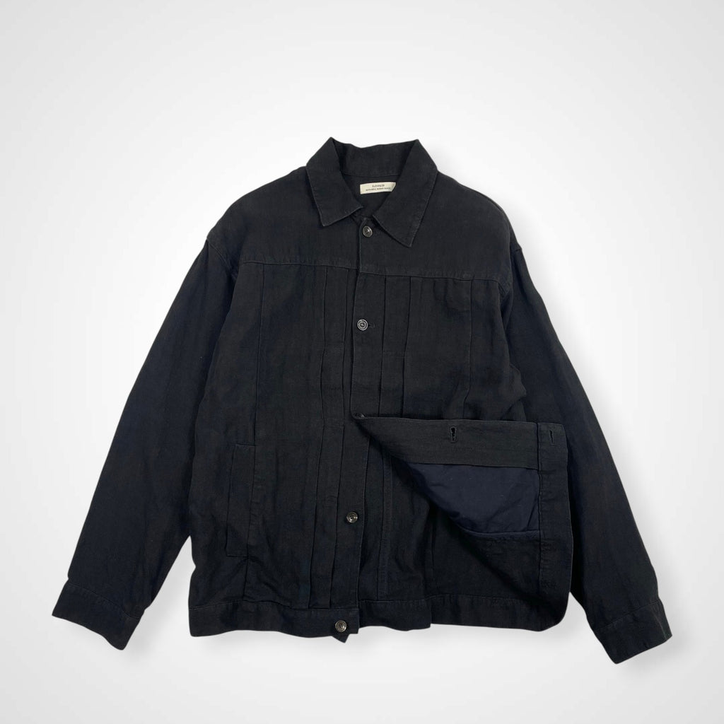 SLOW＆CO スロウ / linen jacket ブラック 参考定価：39,000+tax SIZE:1