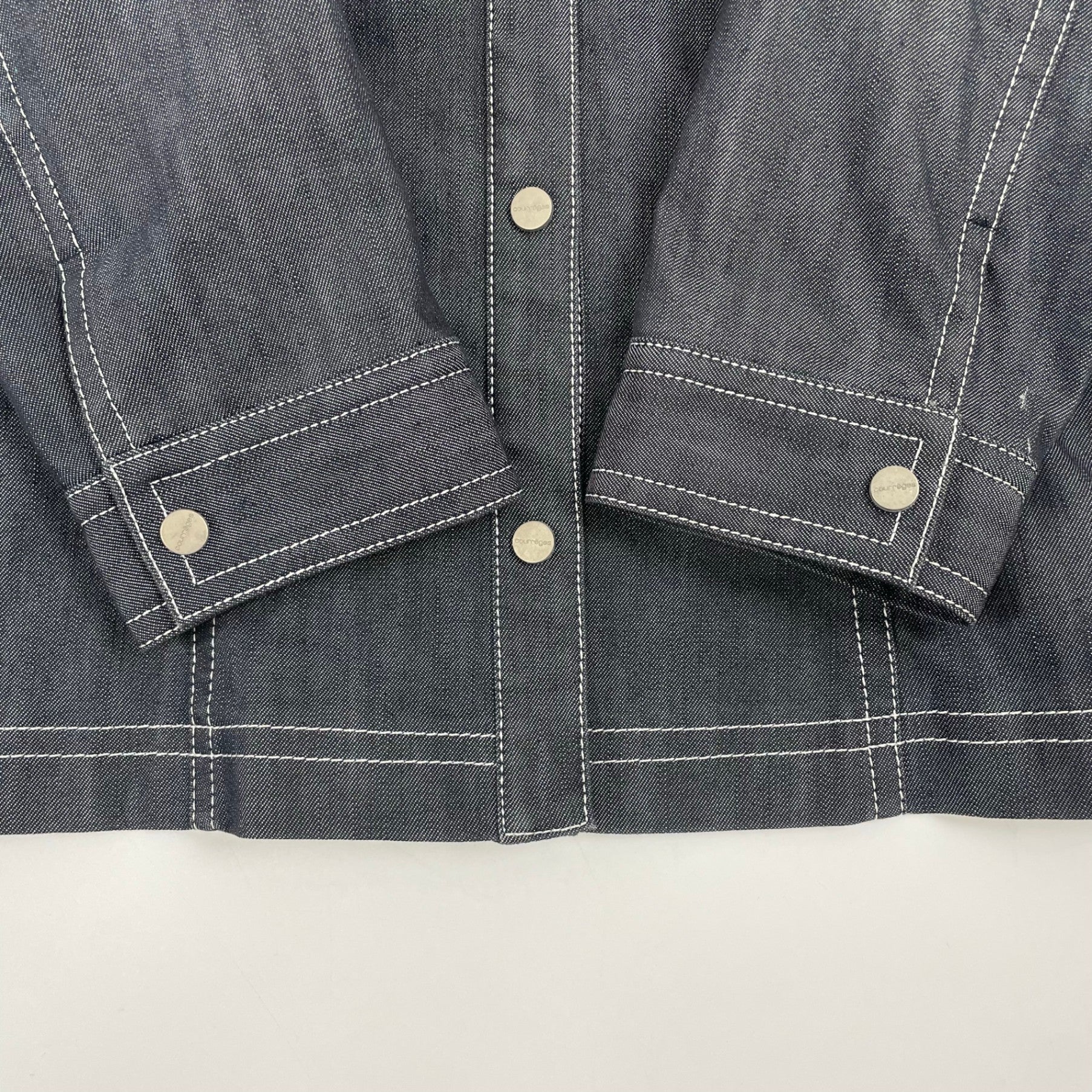 courreges / ヴィンテージデニム タイトシャツジャケット 参考定価：45,000程度 SIZE:11