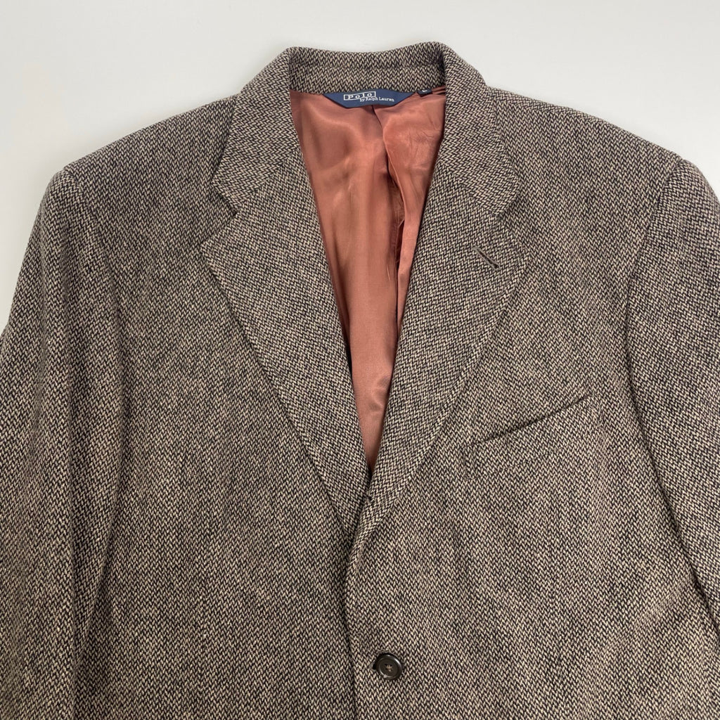 Polo by Ralph lauren ポロ バイ ラルフローレン / 80s 段返りバージンウールテーラードジャケット SIZE：L