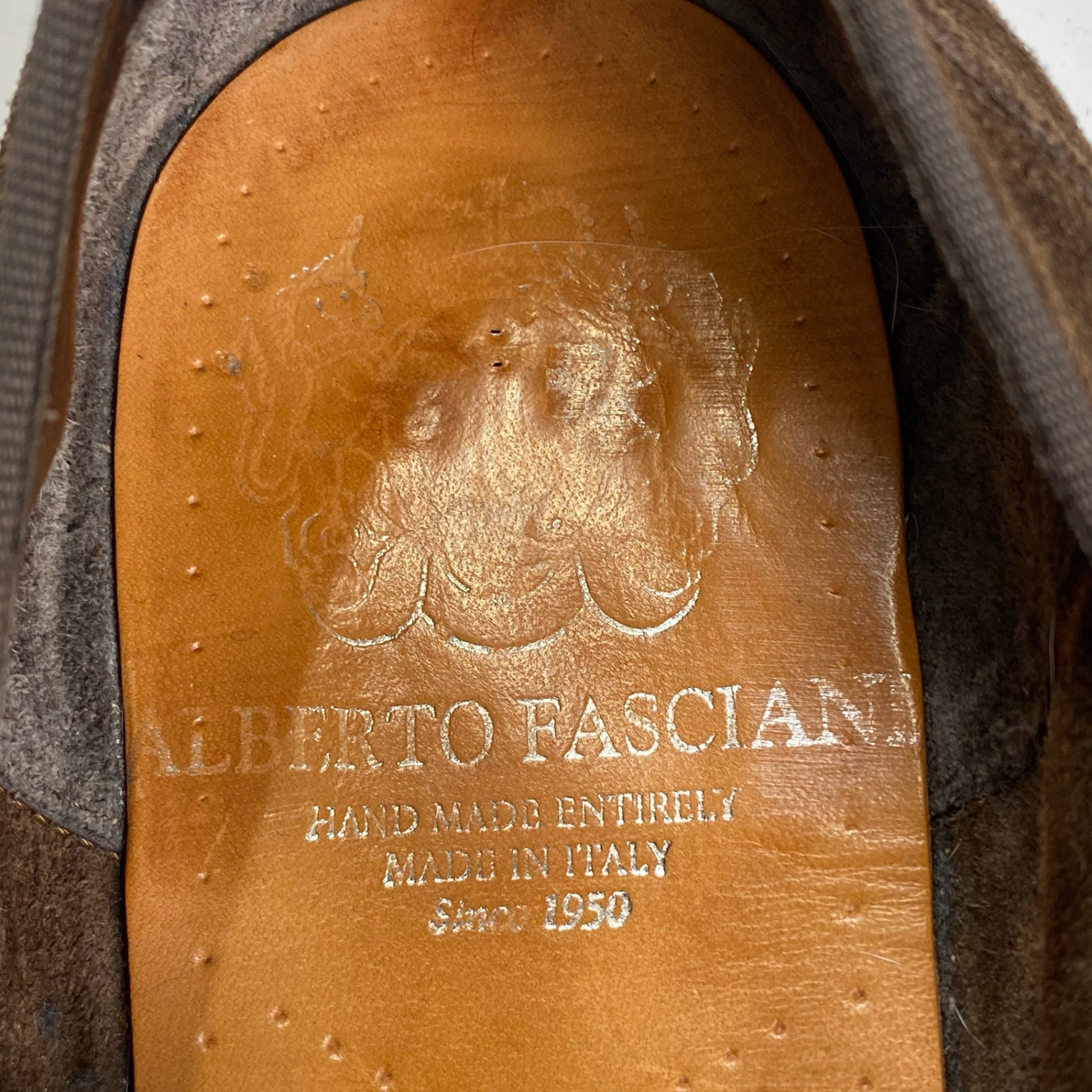 ALBERTO FASCIANI  アルベルト ファッシアーニ / レザー×スウェード切替ローファー 参考定価：70,000程度 SIZE：41(26.5程度)