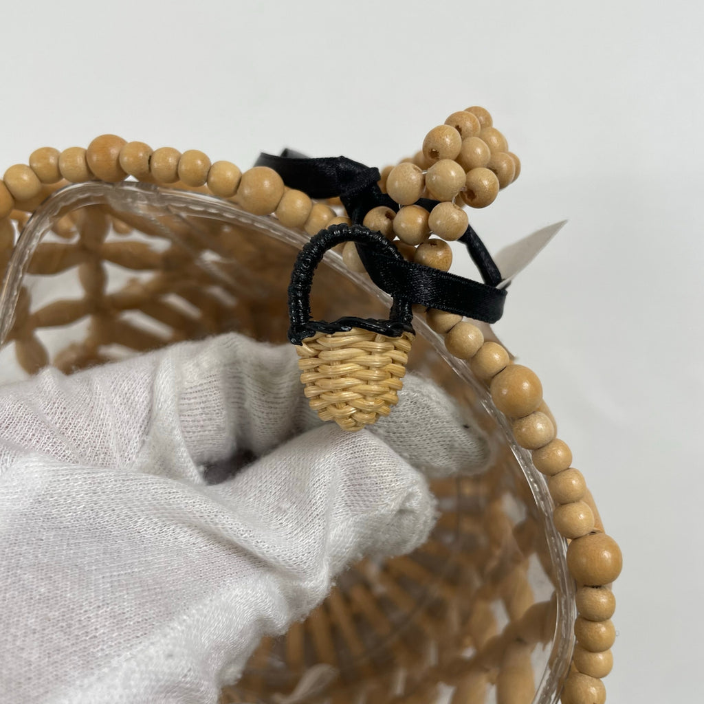 MARCHER マルシェ / ウッドビーズハンドバッグ 参考定価：18,000+tax 未使用品