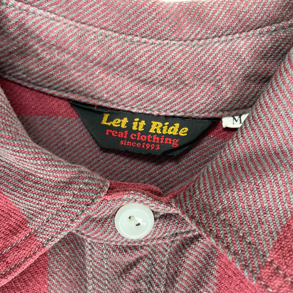 Let it Ride レットイットライド / 90s 初期 ヘビーストライプシャツジャケット ガゼット付 SIZE：M