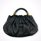 EMPORIO ARMANI / レザーボールハンドバッグ 参考定価：120,000程度