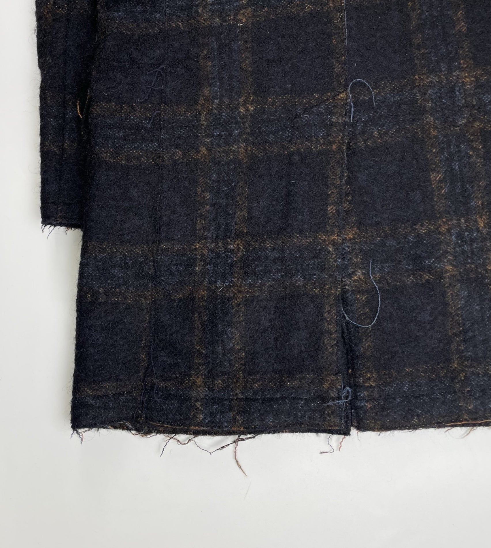 Edition エディション / 縮絨 チェック柄コート 参考定価：60,000程度 SIZE:1