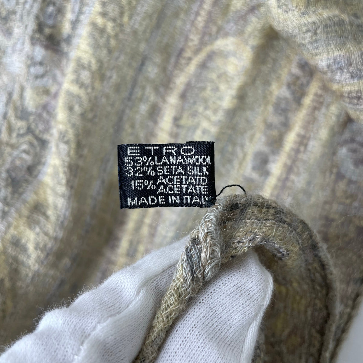 ETRO / シルクMIXストール 参考定価：52,000程度