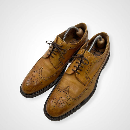 SILAS×CHEANEY サイラス チーニー / コラボウイングチップレザーシューズ 英国製 SIZE:9