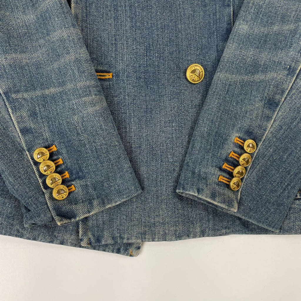 POLO RALPH LAUREN / ダブルブレストデニムブレザー 参考定価：60,000程度 SIZE:4