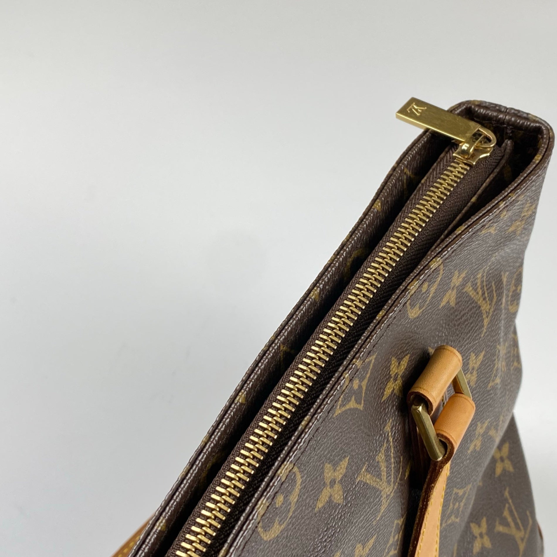 【鑑定済 美品】 LOUIS VUITTON ルイヴィトン / カバピアノ M51148 トートバッグ モノグラムキャンバス ブラウン 茶